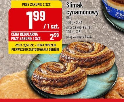 Ślimak cynamonowy promocja