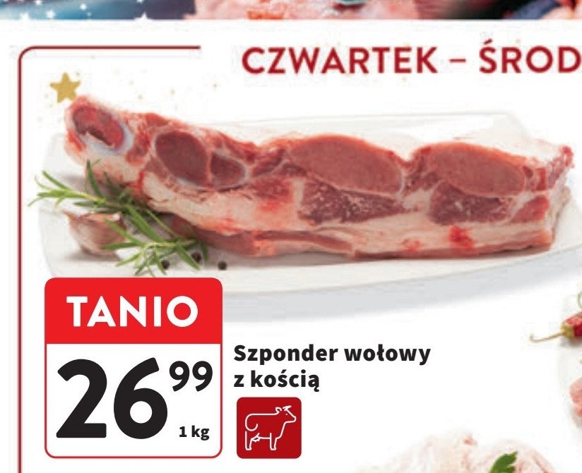 Szponder wołowy z kością promocja