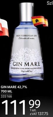Gin GIN MARE 42,7% 700 ML promocja w Selgros