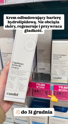 Krem łagodzący do twarzy promocja w Hebe