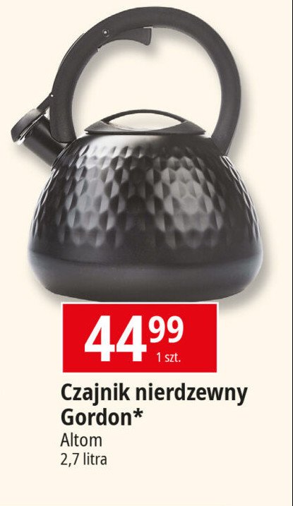 Czajnik nierdzewny gordon 2.7 l Altom promocja