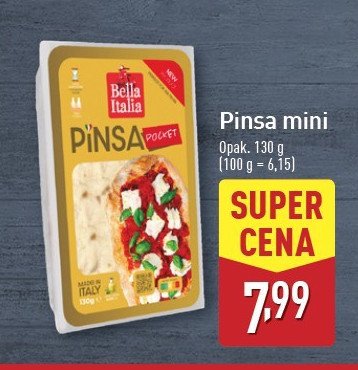 Pinsa mini BELLA ITALIA promocja w Aldi