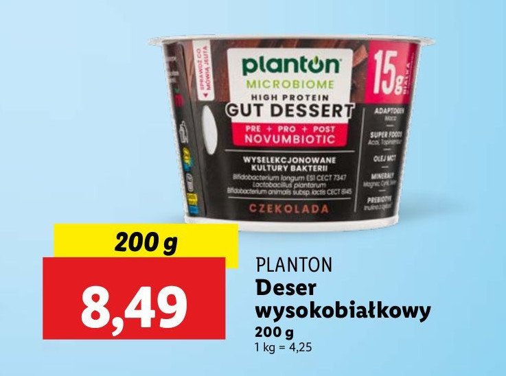 Deser czekoladowy Planton (żywność) promocja w Lidl