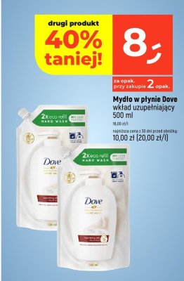 Mydło w płynie Dove wkład uzupełniający promocja w Dealz