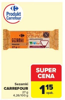 Sezamki CARREFOUR promocja w Carrefour Market