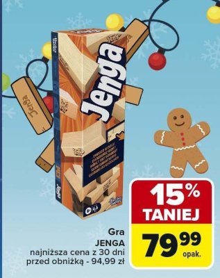 Gra JENGA Hasbro Gaming promocja w Carrefour