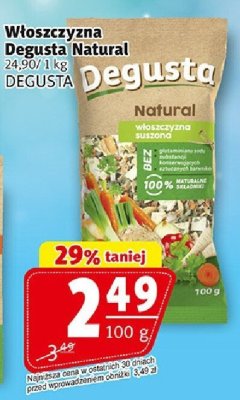 Przyprawa Włoszczyzna Degusta Natural 100 g promocja w Prim Market