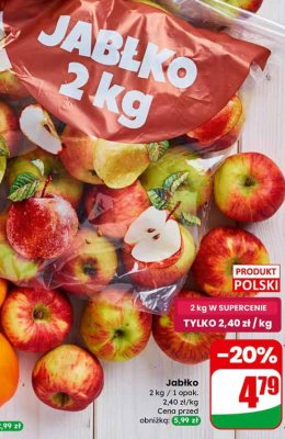 Jabłko promocja w Dino