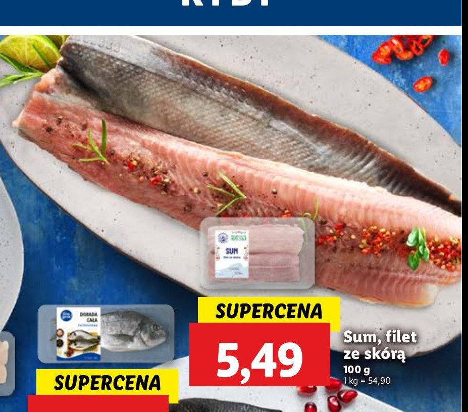 Sum filet ze skórą promocja w Lidl