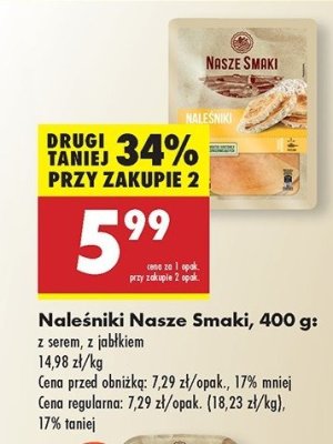 Naleśniki z serem i rodzynkami Nasze smaki promocja