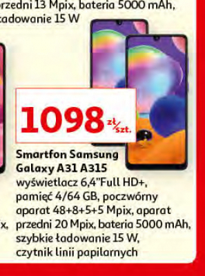 Smartfon sm-a315 a31 czarny Samsung galaxy promocja