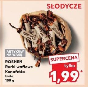 Rurki z nadzieniem nero Roshen konafetto promocja