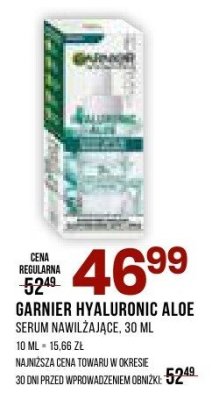 Serum nawilżające GARNIER Hyaluronic Aloe promocja w Drogerie Natura