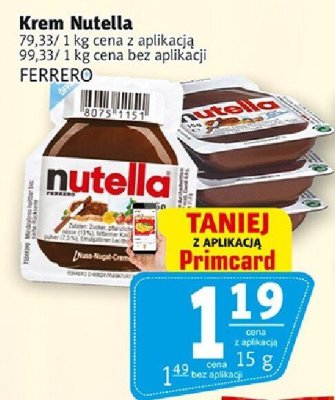 Krem Nutella promocja w Prim Market