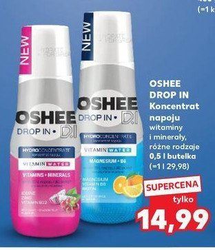 Koncentrat lemon-orange Oshee vitamin water promocja w Kaufland
