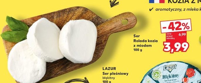 Rolada kozia z miodem promocja w Kaufland