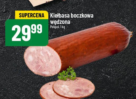 Kiełbasa boczkowa wędzona Pekpol promocja