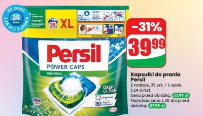 Kapsułki do prania Power Caps Universal Deep Clean XL 35 szt. promocja w Dino