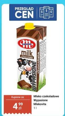 Mleko czekoladowe Wypasione Mlekovita promocja w Dino
