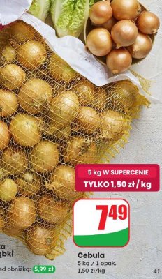 Cebula 5 kg promocja w Dino
