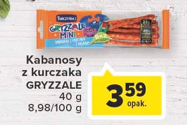 Kabanosiki z kurczaka Tarczyński gryzzale promocje