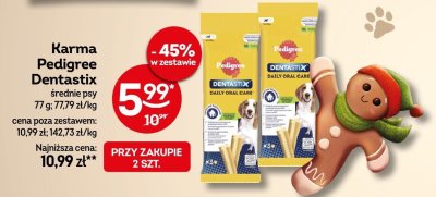 Karma Pedigree Dentastix średnie psy promocja w Żabka