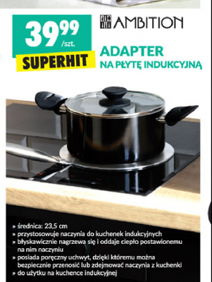Adapter do p艂yty indukcyjnej 艣r. 23.5 cm Ambition promocja