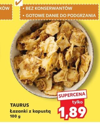 Łazanki z kapustą Taurus promocja