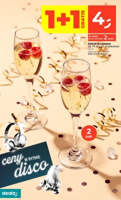 Kieliszki do szampana promocja w Dealz