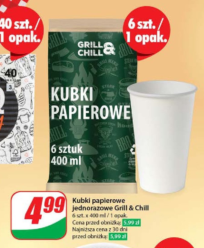 Kubki 400 ml Grill & chill promocja w Dino