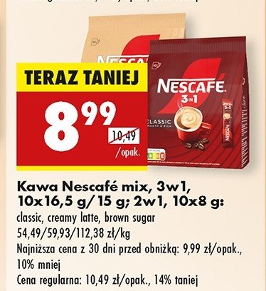 Kawa Nescafe 3in1 brown sugar promocja