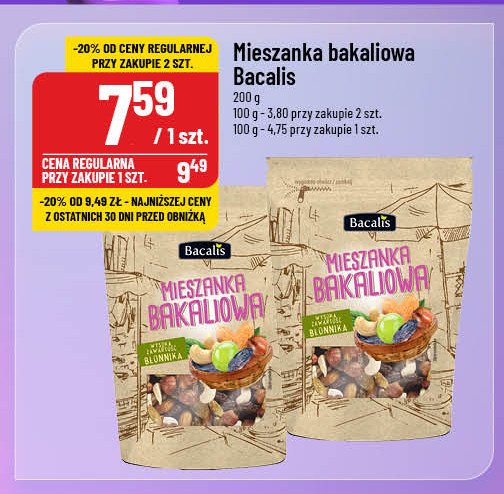 Mieszanka bakaliowa Bacalis promocja