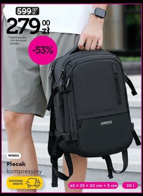 Plecak kompresyjny  promocja w Biedronka