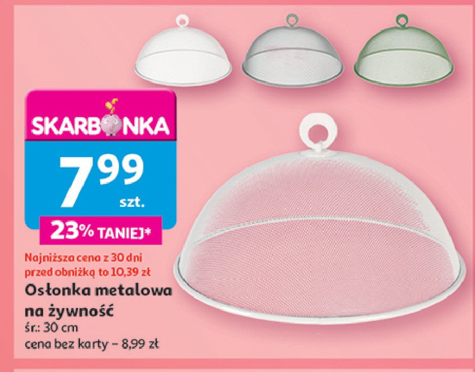 Osłona na żywność 30 cm promocja w Auchan