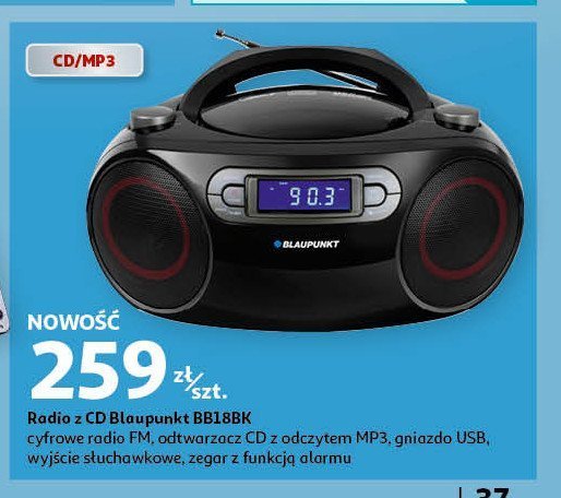 Radioodtwarzacz bb18bk Blaupunkt promocja w Auchan