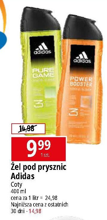 Zel pod prysznic Adidas men power booster promocja