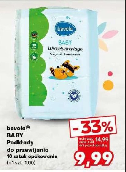 Podkłady do przewijania Bevola baby promocja