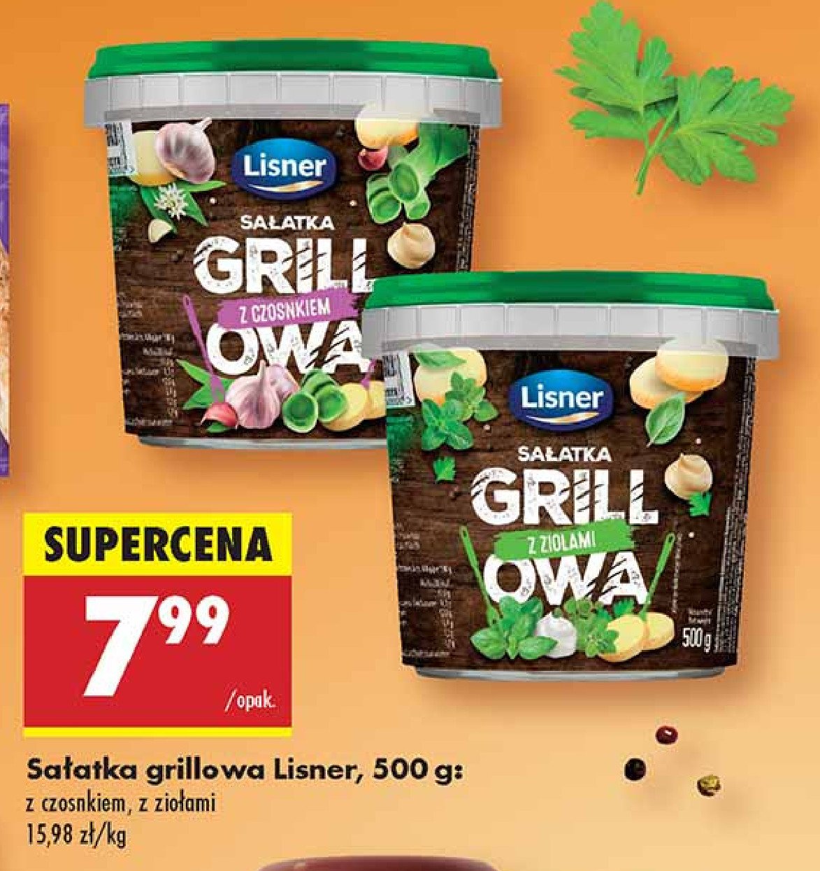 Sa艂atka grillowa z czosnkiem Lisner promocja