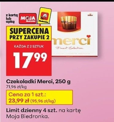 Czekoladki promocja w Biedronka
