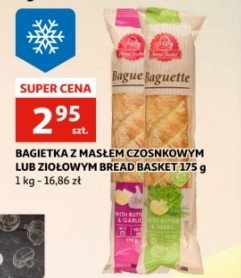 Bagietka z masłem czosnkowym Bread basket promocja