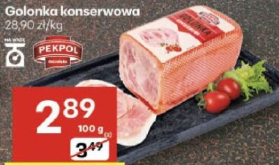Golonka konserwowa Pekpol promocja w Delikatesy Centrum
