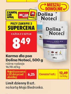 Karma dla psa Dolina Noteci, 500 g promocja w Biedronka