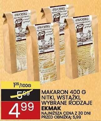 Makaron nitki Swoiski promocja w Wafelek