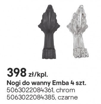 Nogi do wanny Emba 4 szt. promocja w Castorama