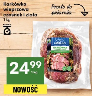 Karkówka wieprzowa czosnek i zioła promocja w Delikatesy Centrum