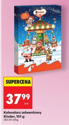 Kalendarz adwentowy Kinder, 151 g promocja w Biedronka
