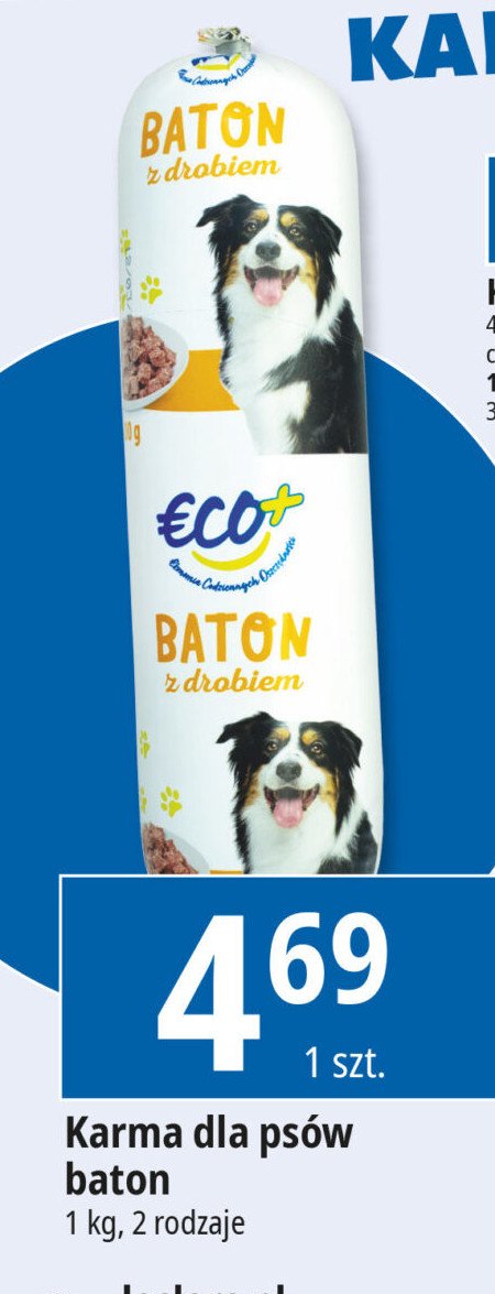 Baton z drobiem Eco+ promocja w Leclerc