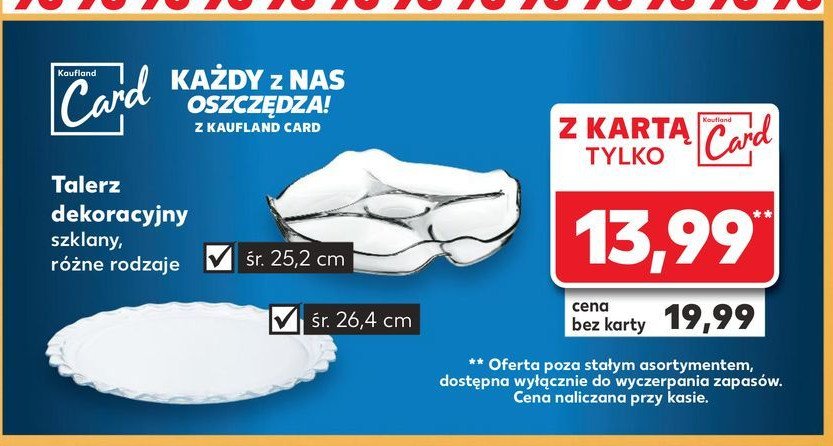 Talerz dekoracyjny promocja