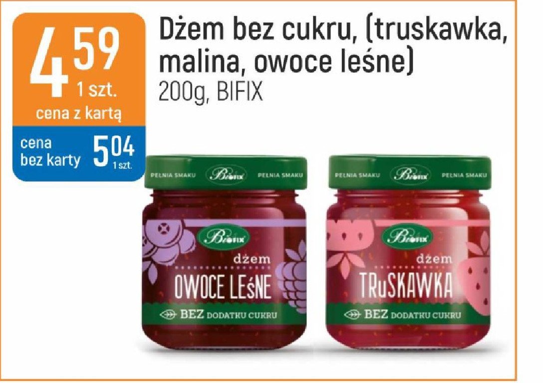 Dżem malina Bifix dżem promocja w Arhelan
