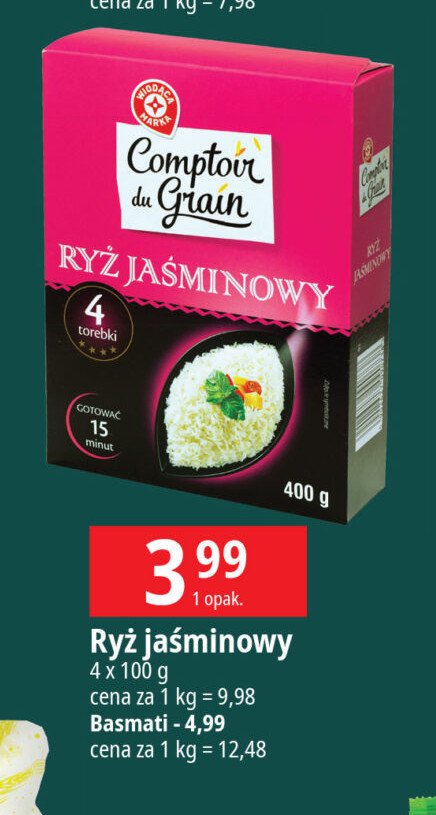 Ryż jaśminowy Wiodąca marka comptoir de grain promocja w Leclerc